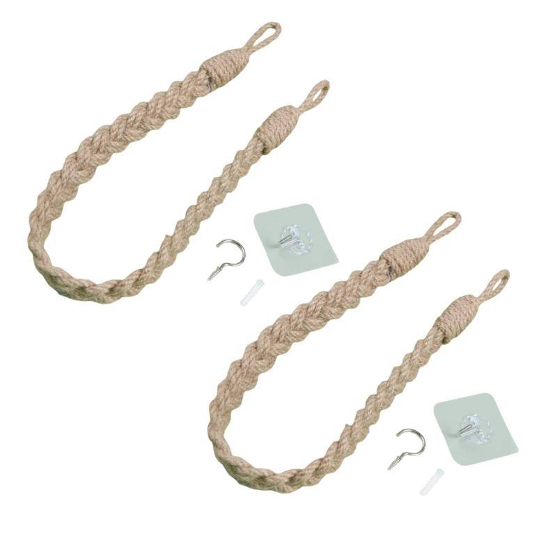 

Curtain Tiebacks 2pcs,Curtain Tiebacks Buckles Holdbacks Hook for Home Outdoor Bedroom Decorative Curtain Holders 1