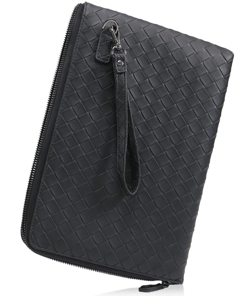 Clutch Second Designed by Top Stylists and Charismatic Formal PU Leather for Men and Perfect for and More [STREAM] Bag, Bag, L-Shaped Zipper, Buyers,