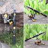 Travel Telescopic Fishing Rod with 12BB Spinning Fishing Reel Carp Bass Freshwater Saltwater Fishing