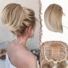 MISSQUEEN Syntetický drdol do vlasů Příčesek Plně Krátký Drdol Ponytail Přírodní Černé Vlasy Chignon S Hřebínkem Sponou Drdol Updo Stahovací Drdol Vlasové Příčesky