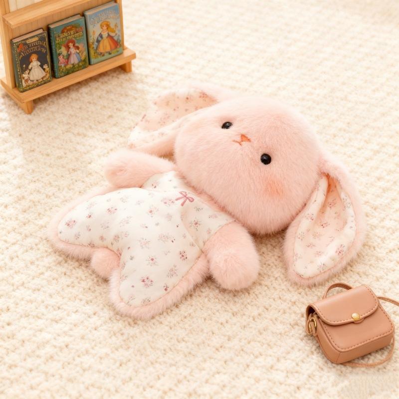 Raccoon Plush Toy Kawaii Fluffly Siamese Cat Soothing Bean Bag Cartoon Stuffed Fox Keychain Healing Pinch Decor Christmas Gift