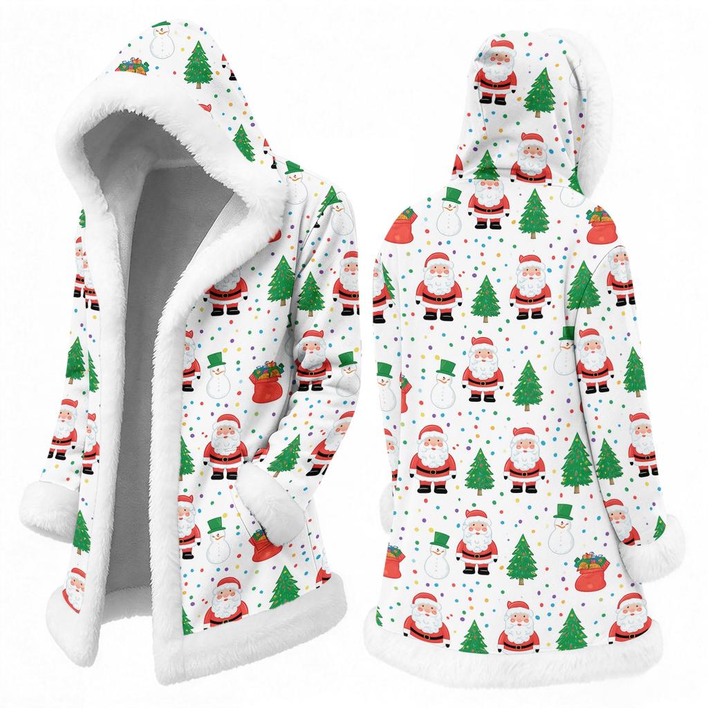 Men's Casual Christmas Print Jacket Holiday Outerwear