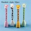 12Pcs 0.5mm Standing Giraffe Pen Pretty Aesthetic Funny Giraffe Gel Pen 0.38mm Creative Cute Writing Pen School Office Supply