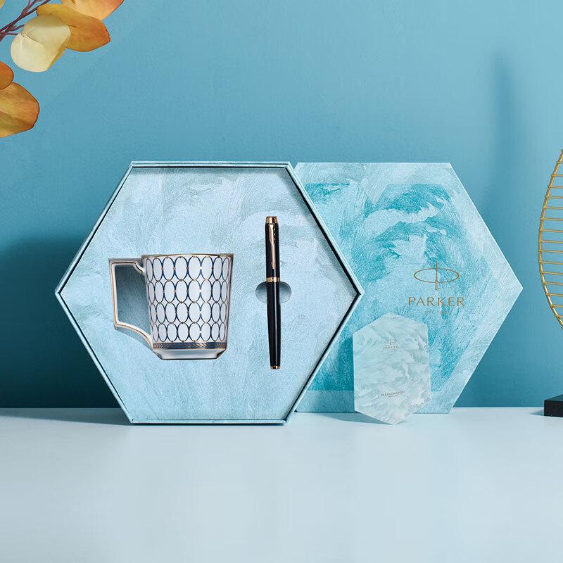 Wedgwood Parker IM Rollerball Pen & Mug Gift Set