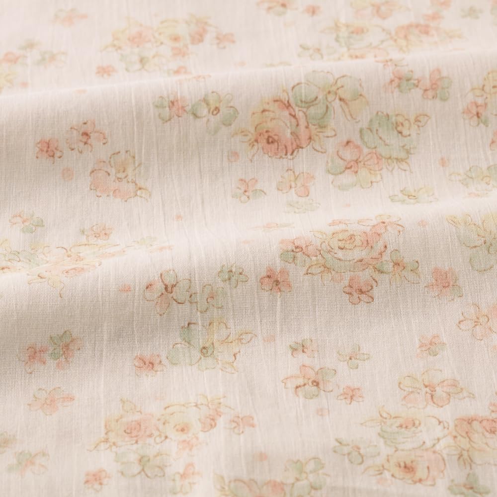 Gunze Deodorant Long Sleeves and Willow Purple Women's Pajamas, Pants, Pattern, (TP2314)