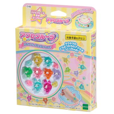 Acce Cruller Animal C62 ST Mark Ages 6 and Toy Bead Making Acce EPOCH [Colorful Set] Certified, Up, Accessories, Accessories, Toy, Cruller,