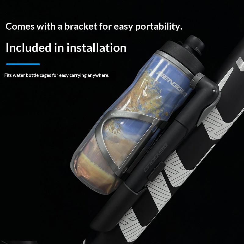 BENGGUO BG-1689 Portable Bike Pump Foldable Telescopic Mini Air Pump for Mountain Road Bike Tire Inflation High Pressure 130PSI