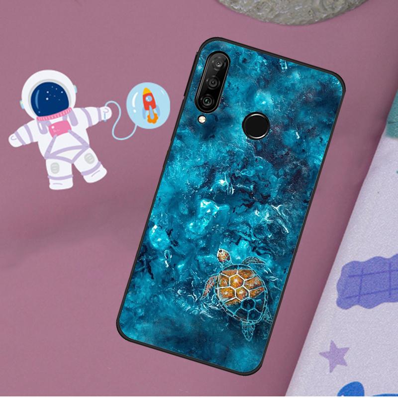 Ocean Sea Turtle For Huawei Nova 11i 7i 8i 12i 12s Y73 Y70 Y90 Y60 Y72 Y61 Y91 9 10 SE P40 Lite P30 Pro Case