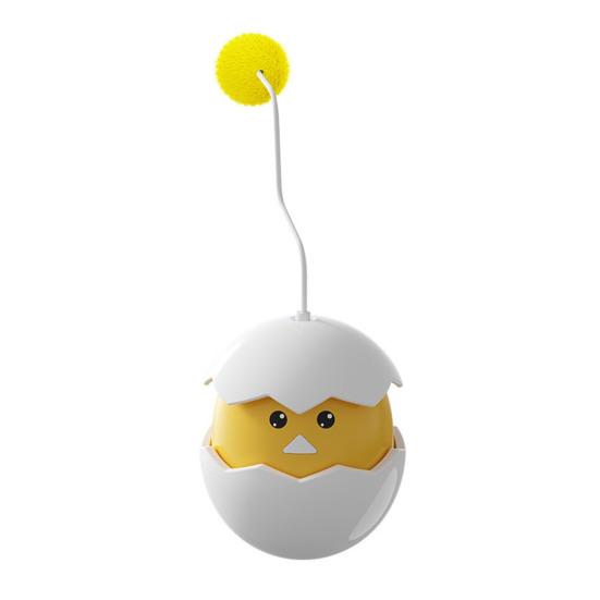 Eggshell Cat Tumbler Interactive Cat Tumbler Toy Gum Relief Teether Reduces Boredom Battery-powered Kitten Toy