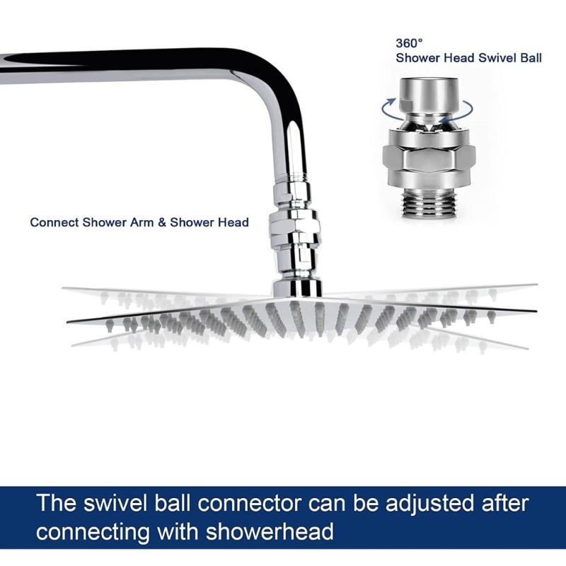Simple Install Shower Head Joint DIY Friendly Shower Head Extension for Bathroom