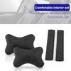Suede Leather Car Headrest Neck Pillow Auto Seat Belt Shoulder Pads For Citroen C1 C2 DS3 Cabrio DS4 DS5 DS Prestige 5LS DS6 DS7