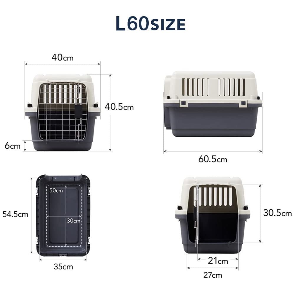 Pet Kennel First Class L60 Width 40 X Depth X Height Cm Body Weight 3 Kg Dog Carrier Cat Carrier Pet Carrier Cage Hard Carrier With Handle Indoor