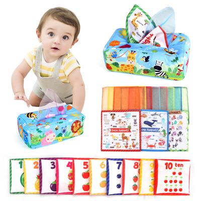 High-Standard Baby First-Class Tissue First-Class Box 0-18M Top-Grade Sensory Top-Grade Toy Premium-Quality Colorful Premium-Quality Soft