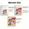 Bocchi the Rock 2D Flat Pattern Flannel Blanket High Quality All Seasons Warmth and Comfort Perfect for Christmas Gifts.DMT0925198