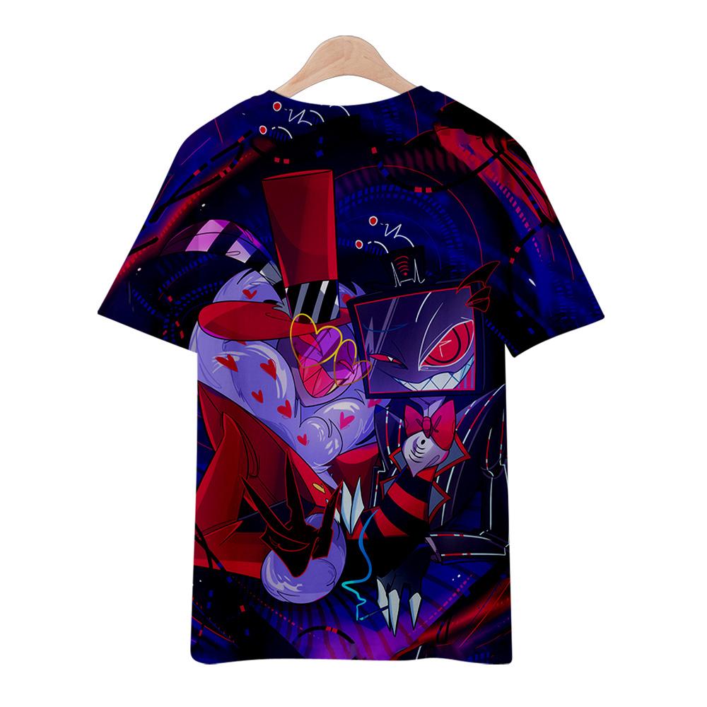 10 Colors Summer Fashion Women/Men's Casual Anime Hazbin Hotel Printed Cosplay Short Sleeve T-shirts
