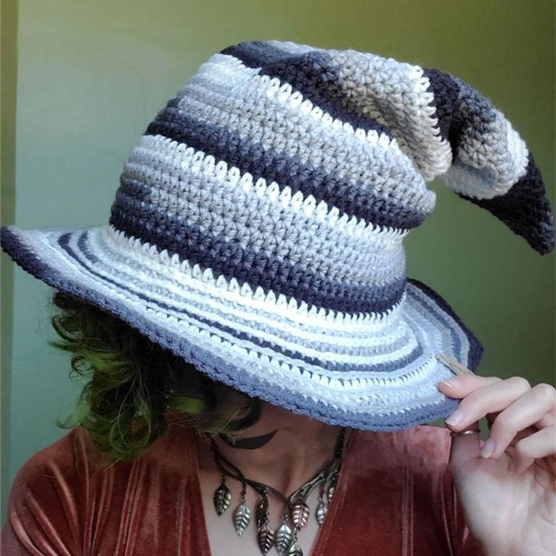 New Style Fisherman Hat for Girls, Handmade Dotted Stage Hat, British Men's Outdoor Sun Protection Hat