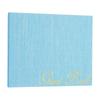 Elegant Fabric Cover Guestbook 23x18cm Wedding Guest Book Stylish Sign in Book with 50 Blank 120GSM Paper for Reception Birthday