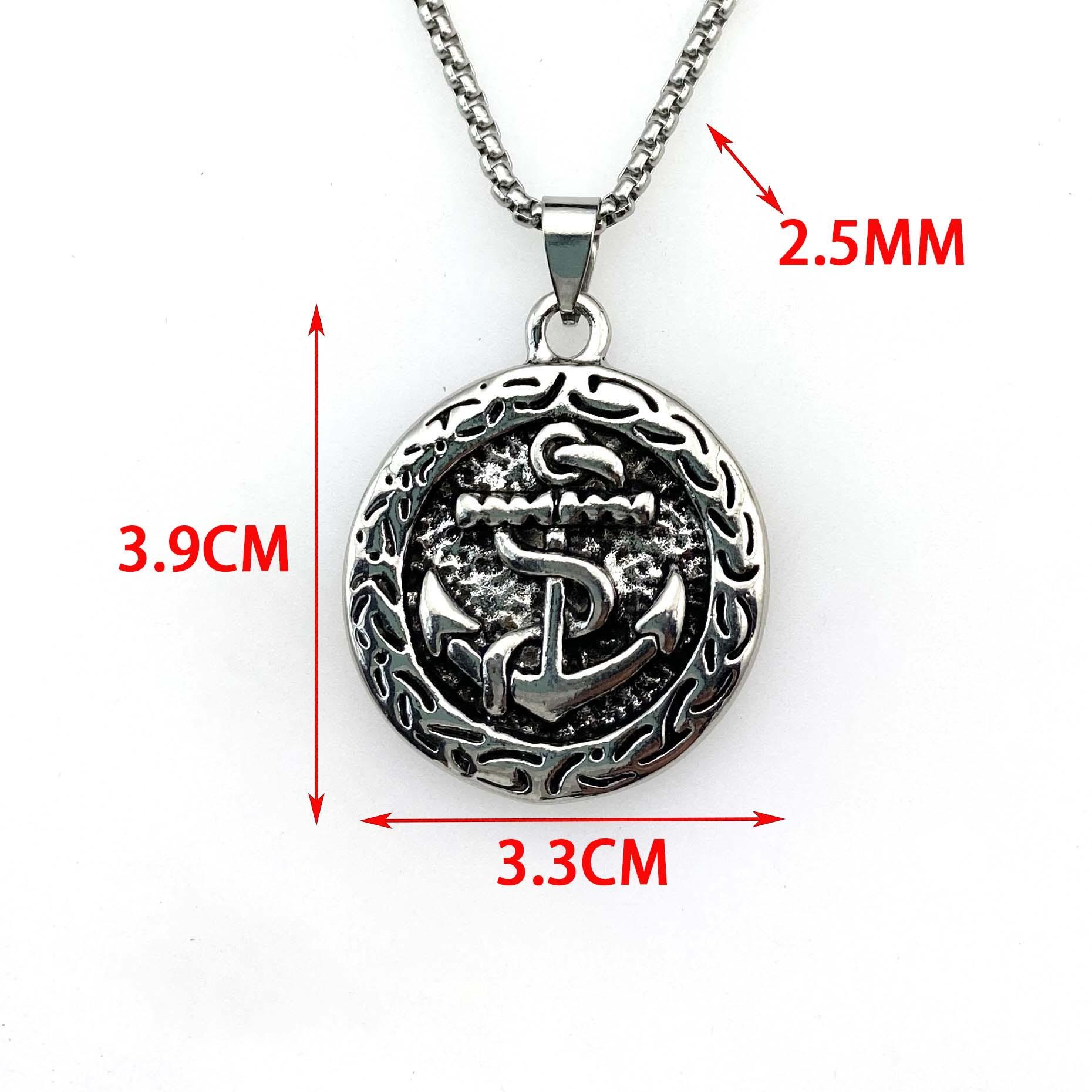 

Аксессуары Персонализированный Хип-хоп Винтажный Подвеска Якорь Титановая сталь Модная цепочка Мужские ювелирные изделия Подвеска