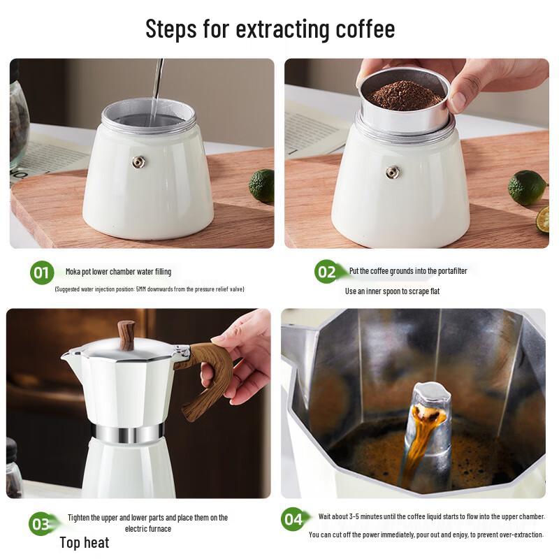 Tianxi Italian Moka Pot & Electric Stove Set