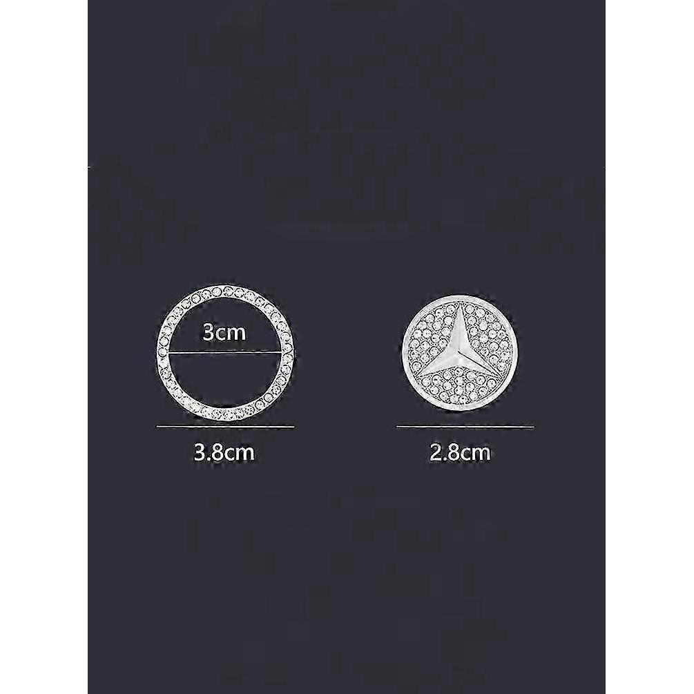 SBSG 1 PCS Crystal Rhinestone apply KIA Car Engine Start Stop Decoration Ring, Bling car Accessories, Push to Start Button, Key Ignition & Knob Bling