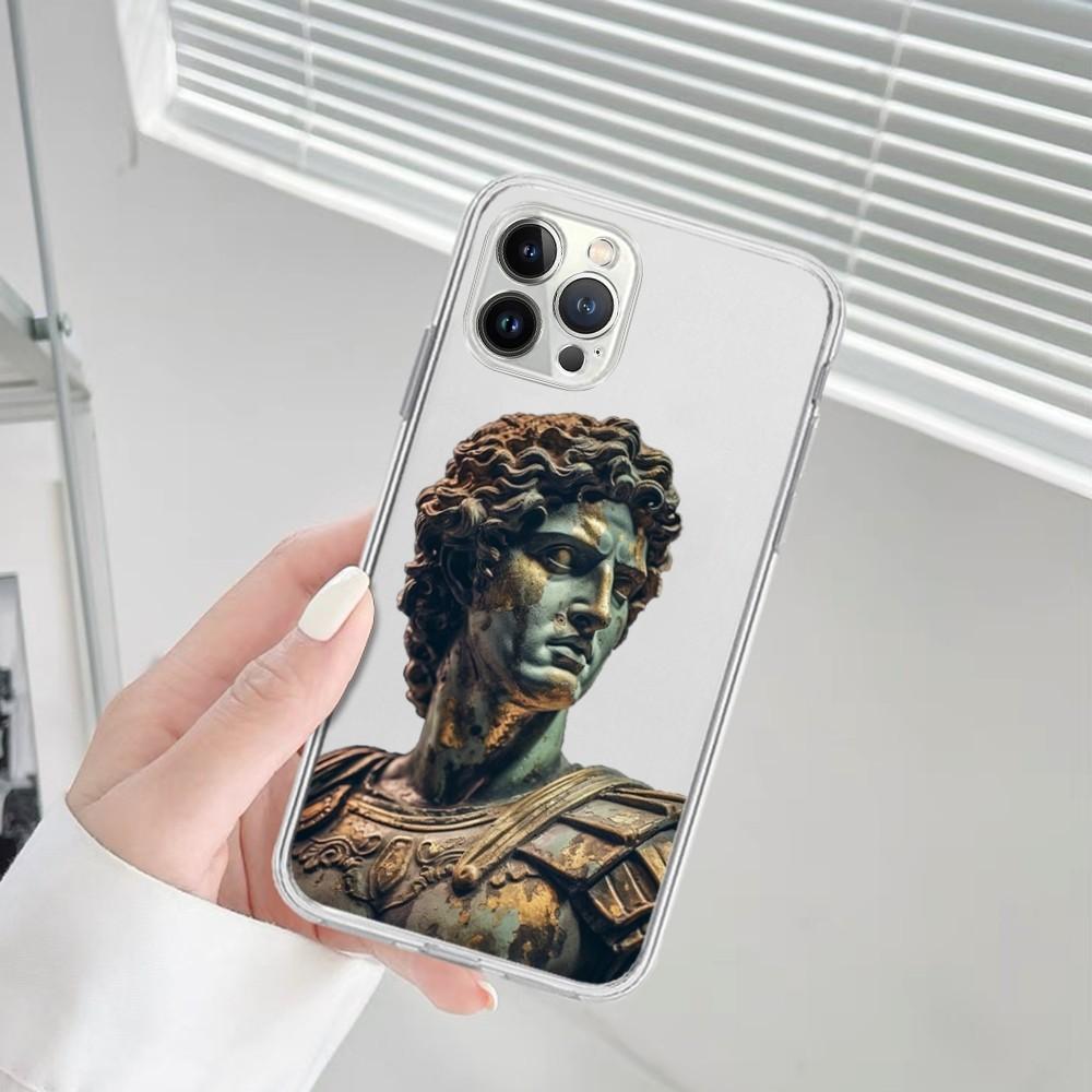 David Statue Art Mousepad For iPhone 16 15 14 13 12 Mini 11 Pro XS Max X XR SE 6 7 8 Plus Soft Silicone Cover