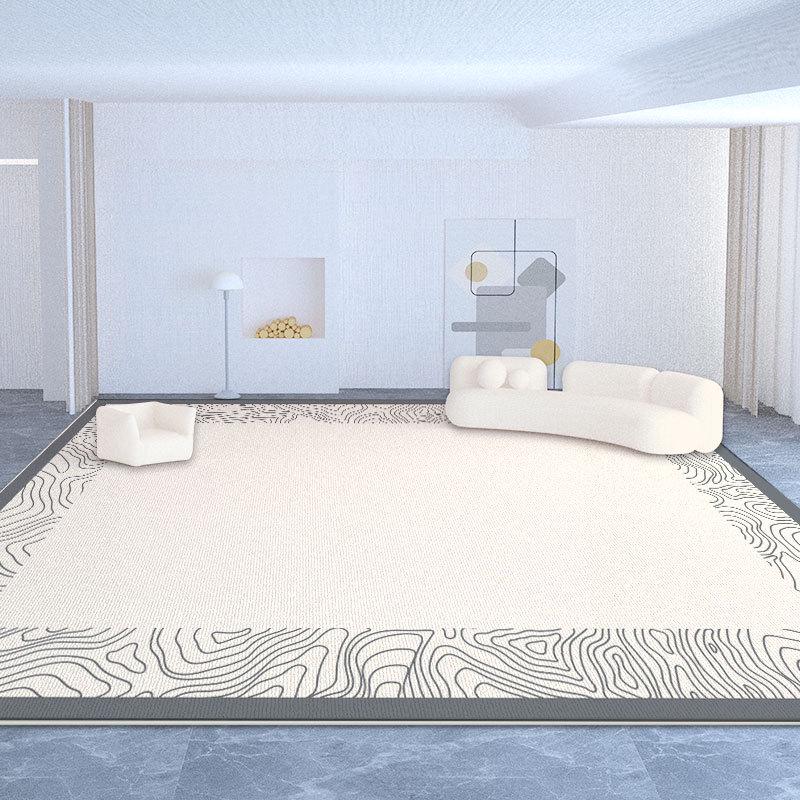 Französischer Cremeteppich, Wohnzimmersofa, Couchtisch, Retro-Modernes Zuhause, Schlafzimmer Kleines Rotes Buch, Bettdecke.