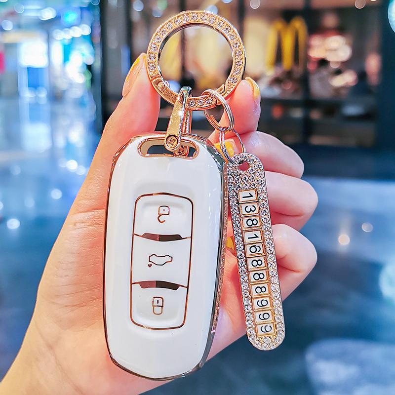 Styling Mouldings New TPU Car Remote Key Case Cover Protect Shell Bag For Geely Atlas Pro Tugella Boyue 2020 Azkarra FY11 Emgran