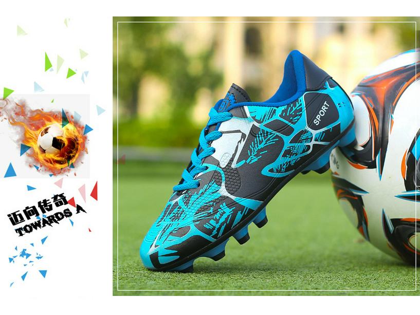 Plus Size Long Spike Youth Soccer Shoes for Outdoor Training