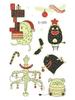 Ricalon Glow-in-the-Dark Waterproof Christmas Temporary Tattoos for Kids