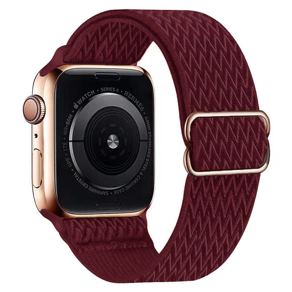Stretchy Nylon Band for Apple Watch Series 11 10 Ultra 3/2 SE 42mm 38mm 46mm 41mm 45mm 49mm Adjustable Sport Strap for Women Men