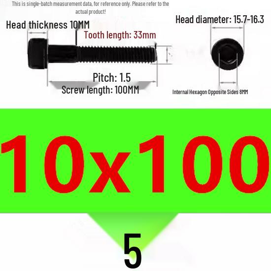 High-Strength Grade 12.9 Internal Hex Head Screws M1.4-M20