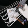 Colier Tennis Frumos cu Moissanit Certificat 3/4/5/6mm Argint Masiv 925 Coliere Tennis cu Diamante pentru Femei Bărbați
