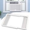 Window Air Conditioner Side Panel with Frame Room Air Conditioner Accordion Filler Curtain Replacement Adjustable