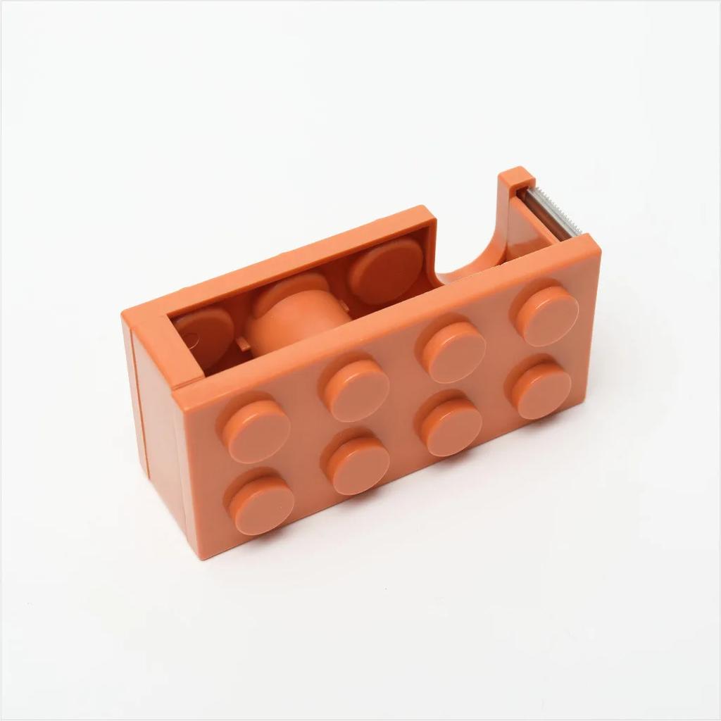 1PC Building Block Tape Cutter Tape Storage Box Adhesive Paper Cutting Machine Office Supplies