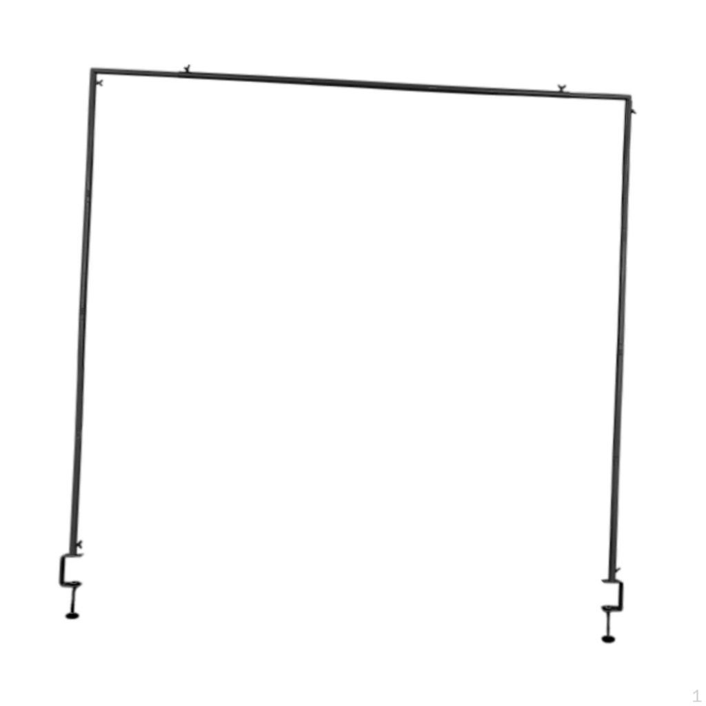over The Table Rod Stand with Clamps Assembly Required Heavy Duty Adjustable Backdrop for