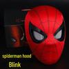 Spider-Man Halloween Cosplay Mask with Blinking Eyes & Remote Control