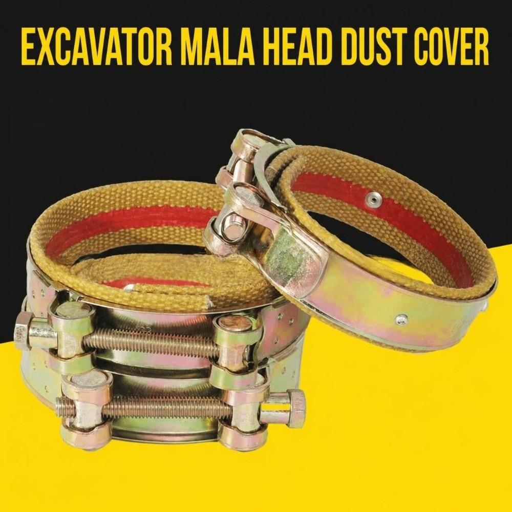Thick Excavator Dust Boot Wear Proof Grease Isolate Pin Joint Dust Guard Clamp Lock Easy Mount Heavy Machinery Seal Cap