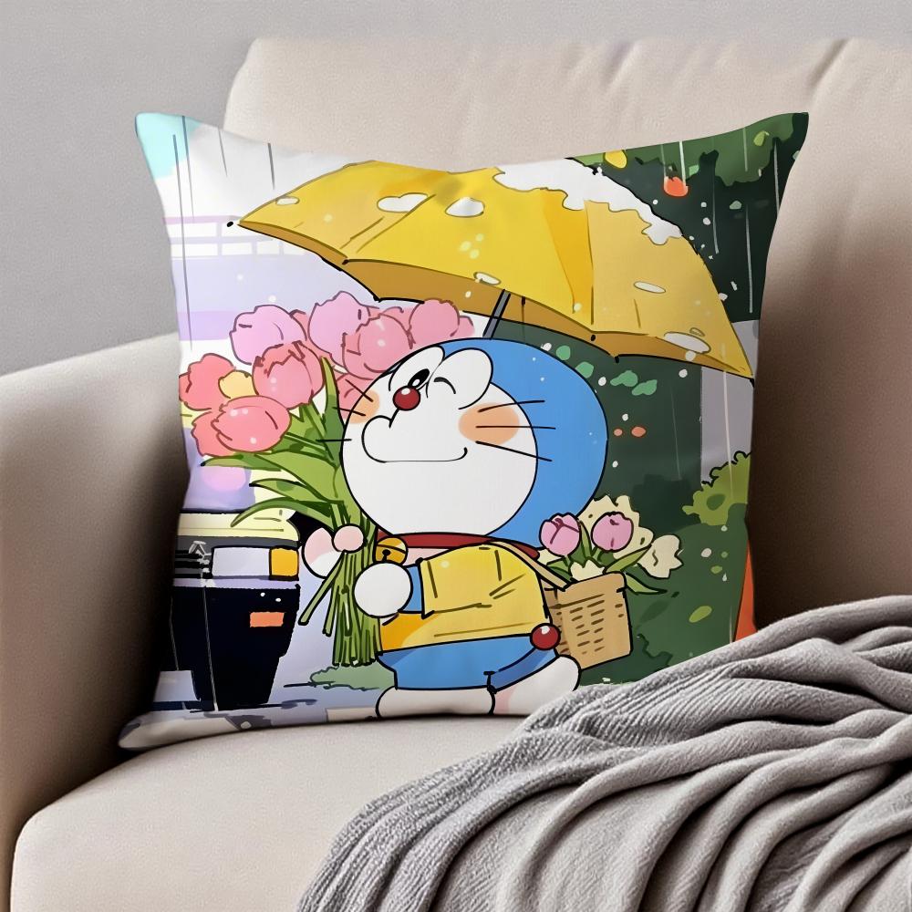 CUTE CCrayon SShinchan Cushion Cover Pillowcase Antidustmite Invisible Zipper Short Plush Sofa Cushion
