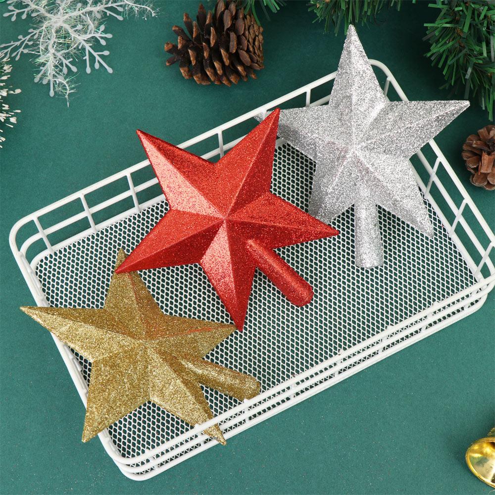 Hot Party Supplies New Year Xmas Ornament Large Glitter Star Home Decor Christmas Tree Decoration