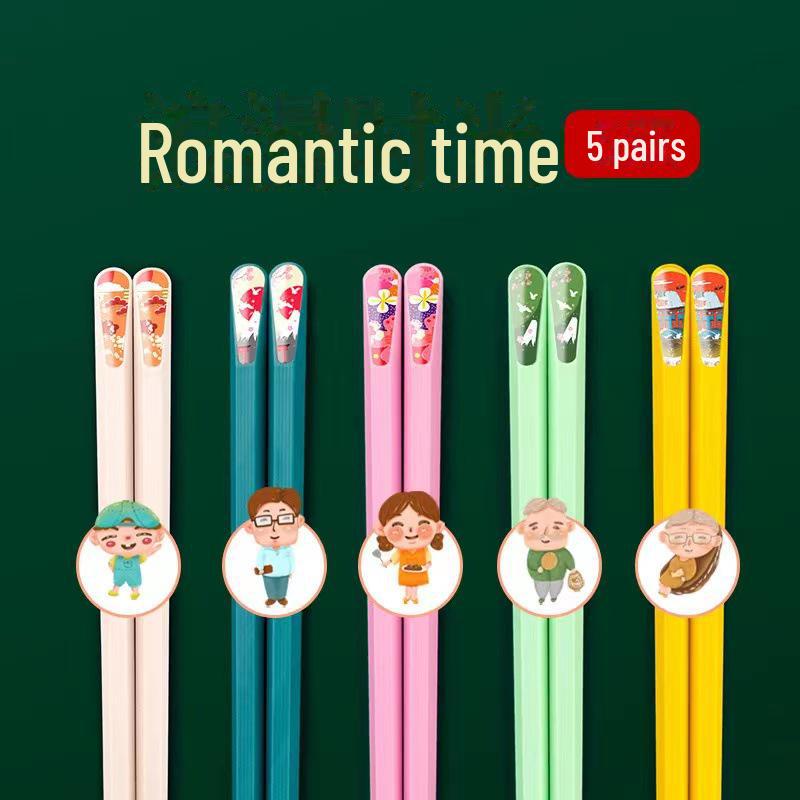 

Палочки для еды из сплава в японском стиле Youshengmeidi - Пара для столовой в домашних условиях