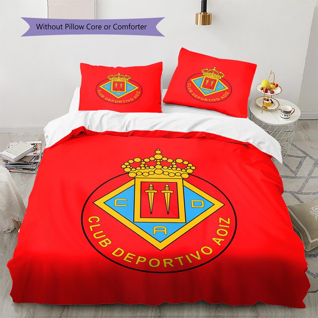 CD Aoiz Pattern Bedding Quilt Set Home Decoration Gift (1 * duvet cover + 2 * pillowcase without core)