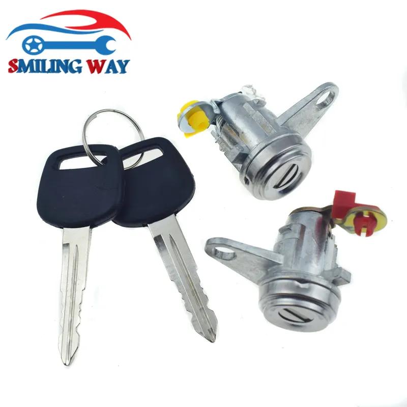Door Lock Cylinder Keys Set For Toyota Corolla & Geo Prizm 1.8L 1993 1994 1995 1996 1997 69051-12360 69052-12360 69051-12340