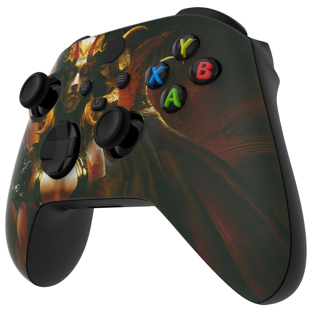 Vlastní přední kryt pro Xbox Series s těžkým krycím panelem pro Xbox Series a Xbox Core, ne eXtremeRate's X/S, inspirovaný hororem