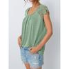 JKASHDK Women's Fashion Casual Summer Spring Solid Color Print Short Sleeve U-Neck Blouses & Shirts