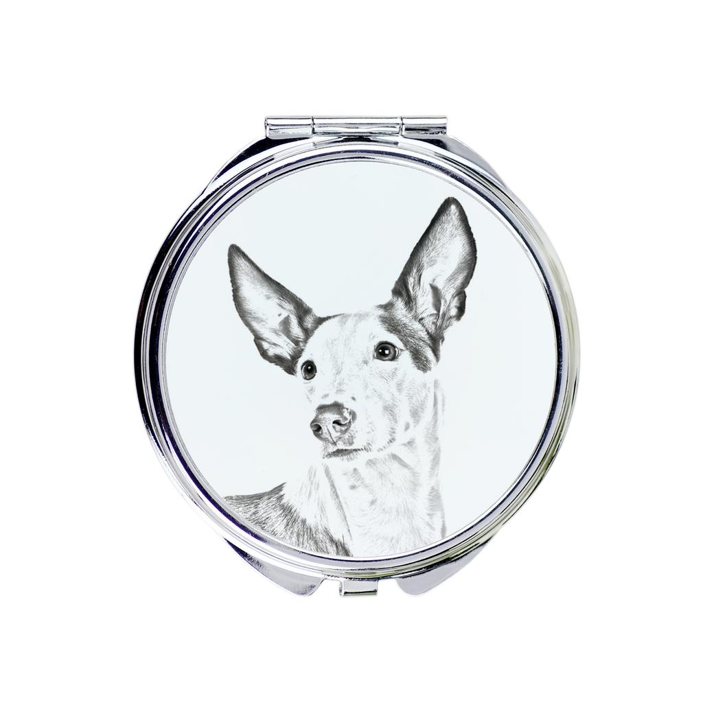 Ibizan Hound, Ibizan Podenco – Pocket mirror with a dog, personalized mirror for a purse | Art-Dog