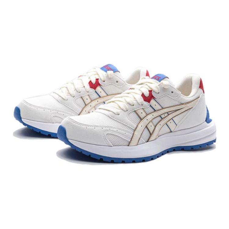 Asics Tarther Sc Kids Low Top Running Shoes White Blue 1204A128-101 36
