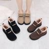 Fashion Women's Snow Boots Soft Loafers Women's Winter Korean Casual Warm Short Boots Female Comfort Slip on Flat Cotton Shoes