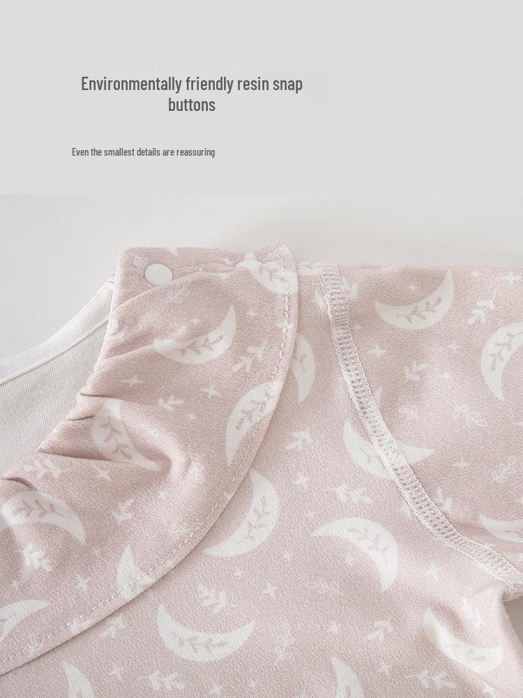 Baby Girl Autumn Pure Cotton Pajamas Set – Toddler Two-Piece Home Wear for Spring, Autumn & First Birthday