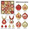 22Pcs/Set 6CM Christmas Ball Shiny Xmas Baubles Durable Christmas Pendant Decorations  Storefront
