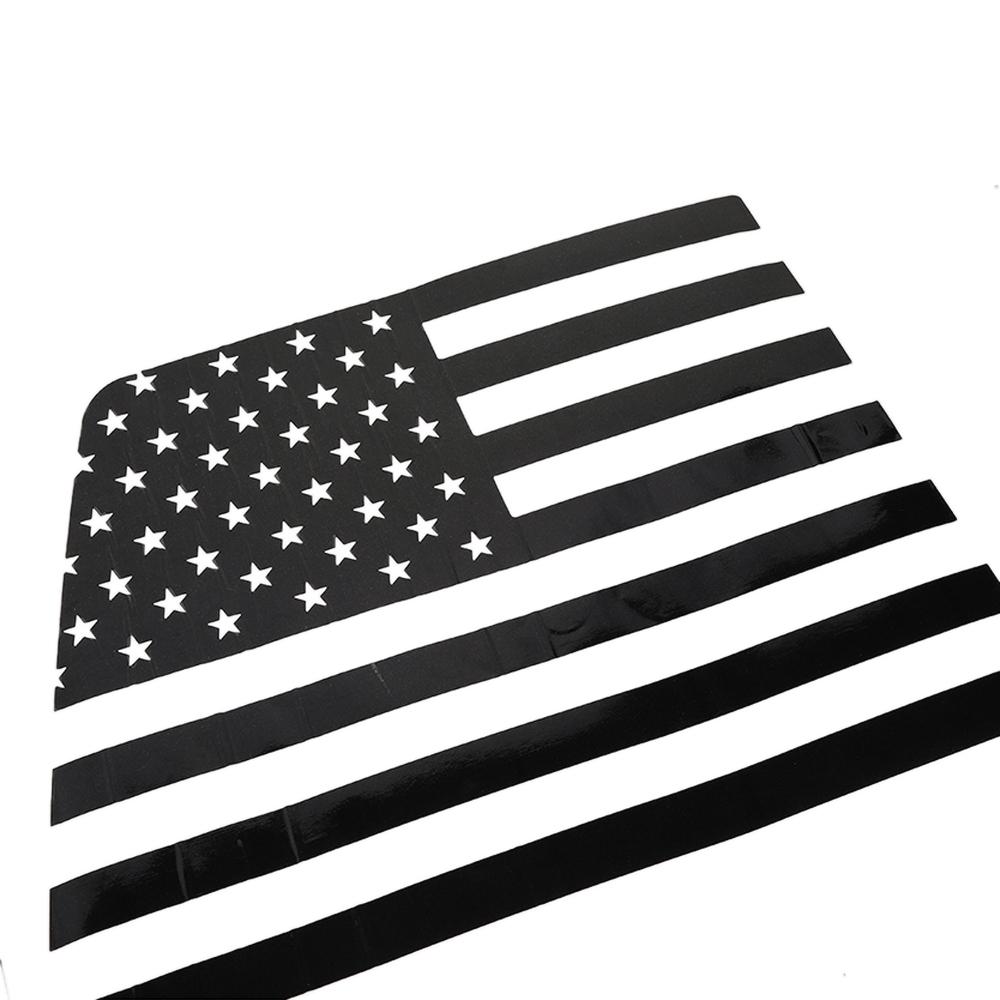 UAL3 for Dodge Ram 2009-2025 Car Rear Window Stickers Back Windshield Glass Decal USA Flag PVC Cover Trim Exterior Accessories